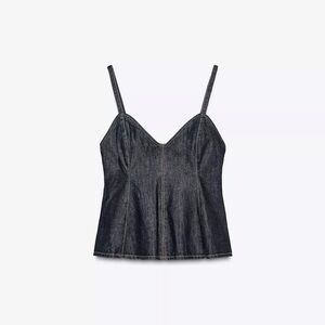 Zara Indigo Denim Camisole